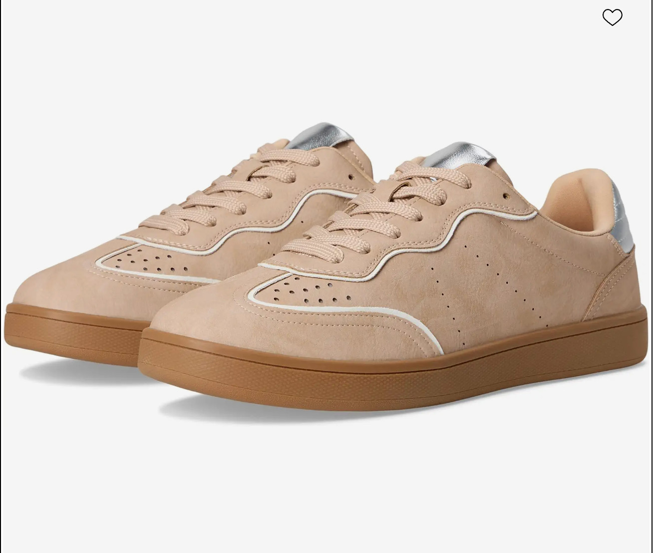 DV By Dolce Vita Vanessa Sneaker size 8.5 in Camel Multi w/ Metallic Silver Trim