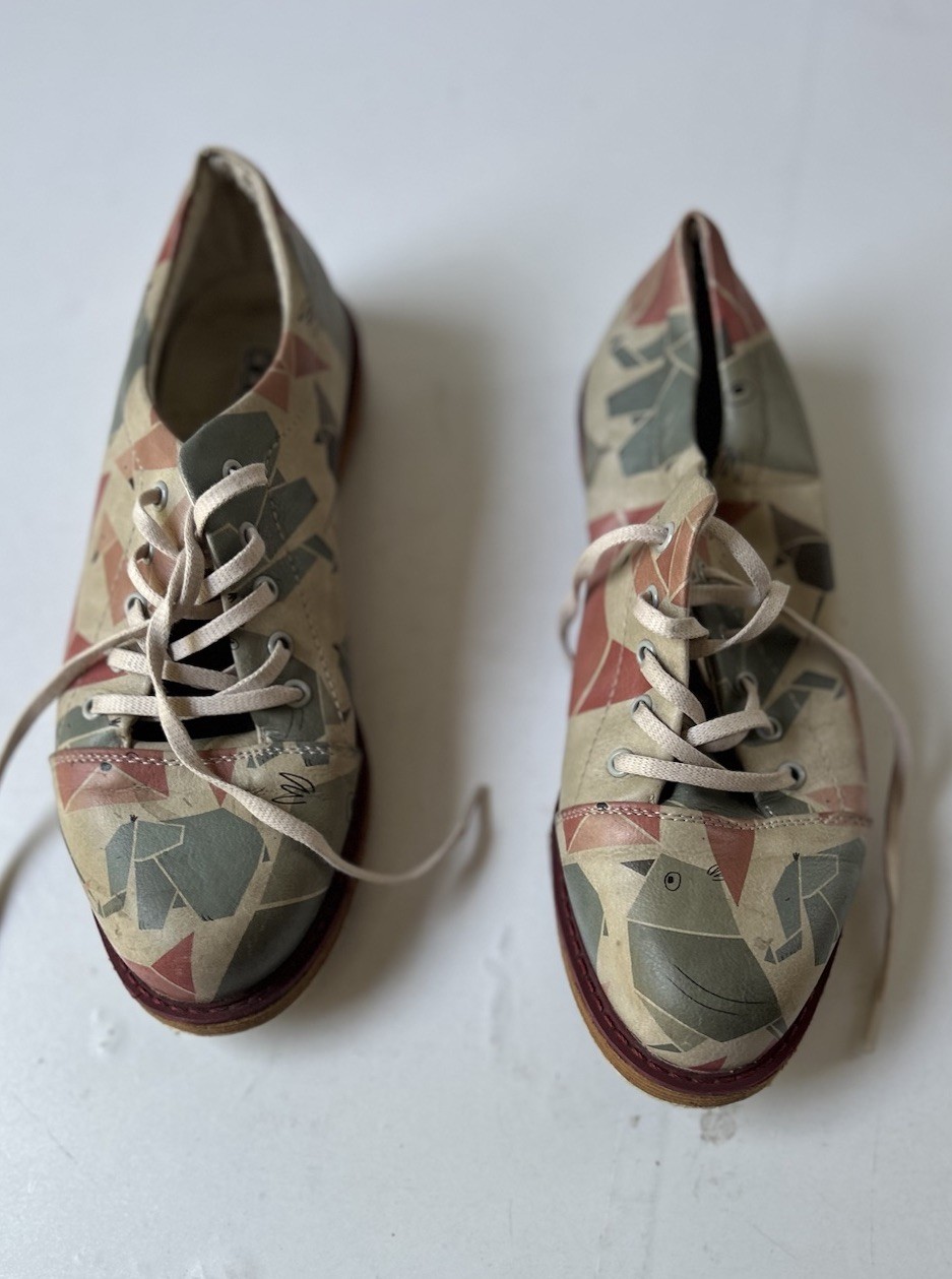 DOGO Shoes Women Vegan Leather Multicolor Sneakers – Origami Animals