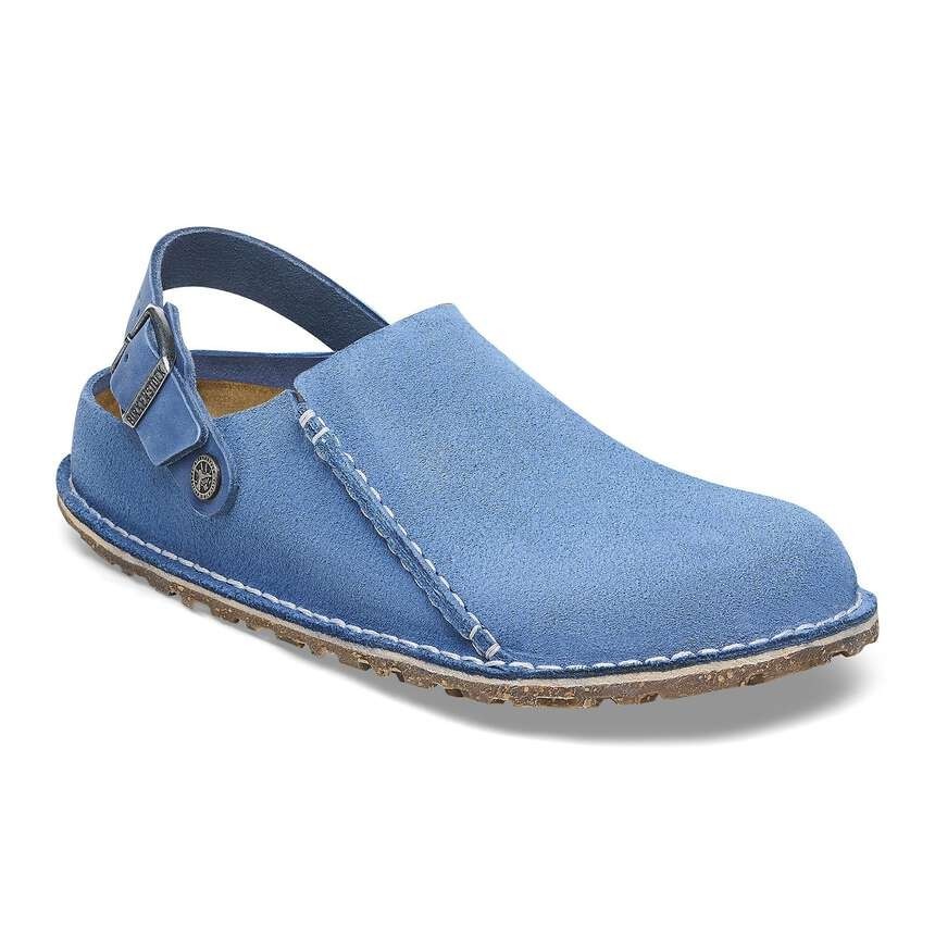 Birkenstock Lutry Premium Suede Elemental Blue EU38/ W 7-7.5 NWOB