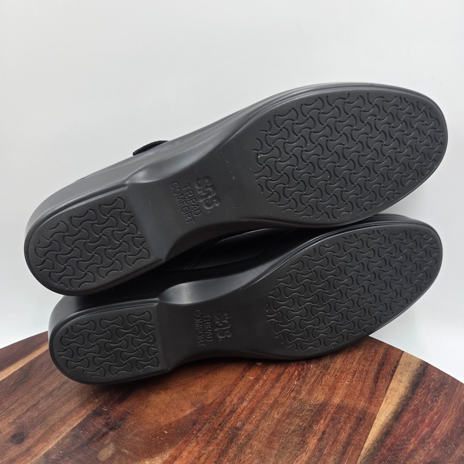 SAS Maria Shoes Women’s 10.5M Black Leather Comfort Mary Jane Loafers Orthotic