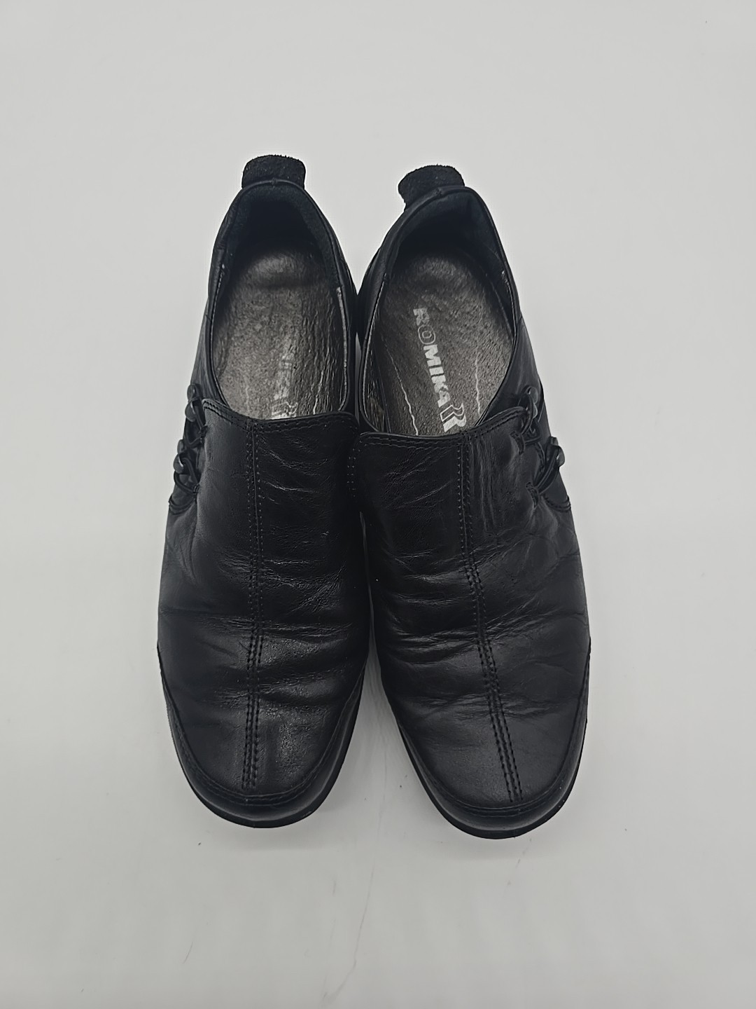 Romika Cassie Shoes US 37 EU 6.5 Loafers Black Leather Comfort Slip On..#3