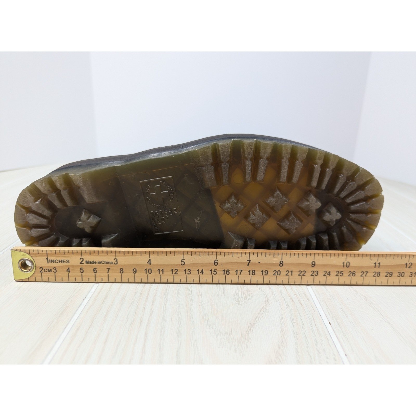 Pair w/ EATEN LEFT SHOE Dr. Martens Quad Arc Women 9 Brown Crazy Horse Platform