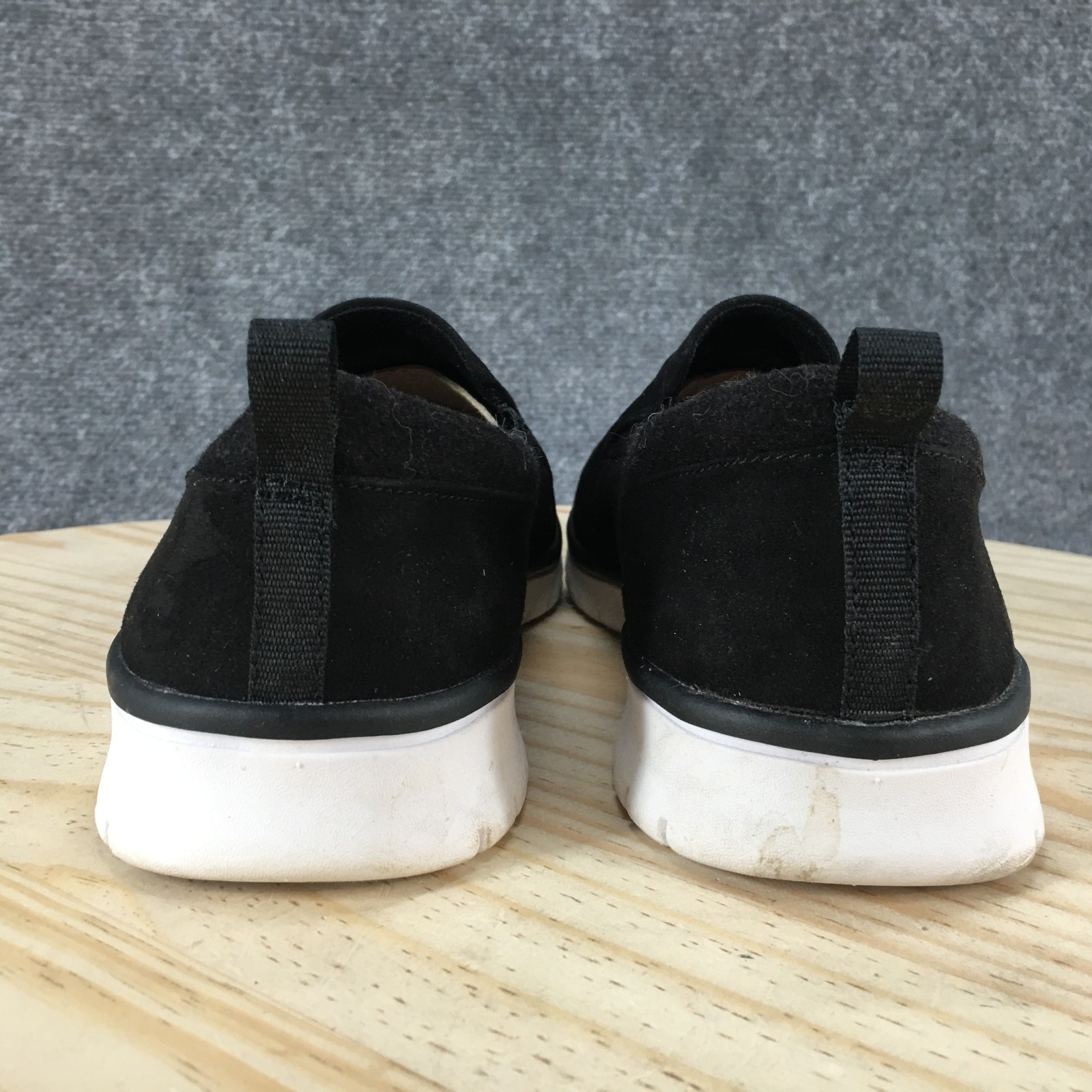 Ryka Shoes Womens 9.5 Wide Loafer Black Fabric Slip On Casual Round Toe Comfort