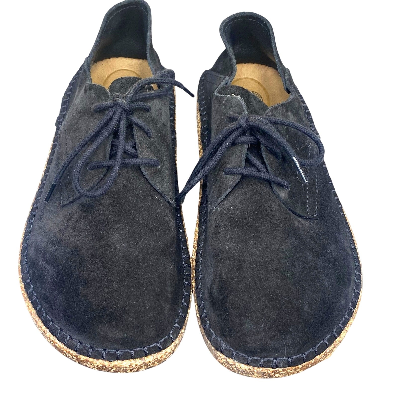 Birkenstock Unisex Gary Black Suede Lace Up Convertible Mule Size 38 M 5 W 7