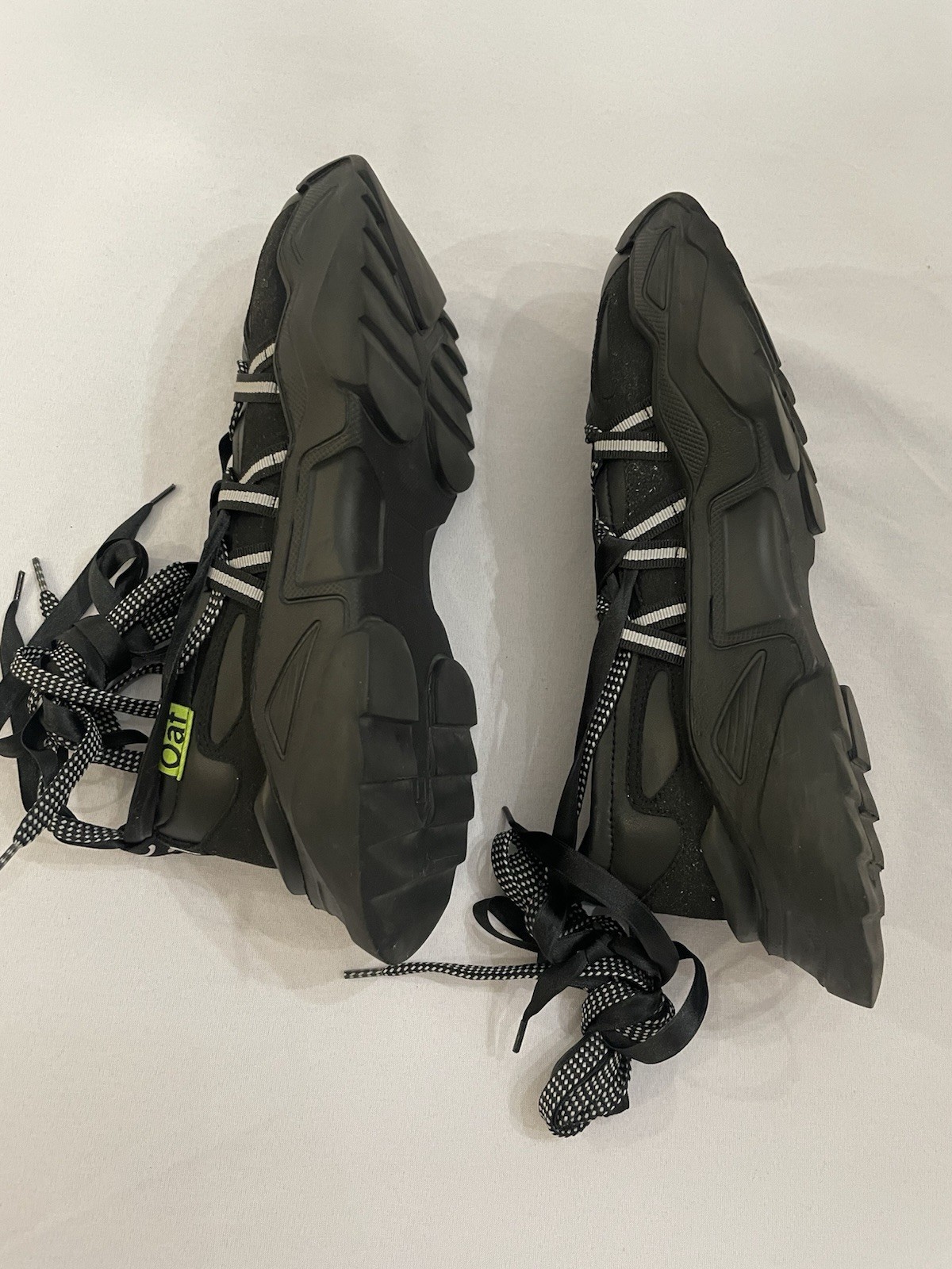 Lazy Oaf Happy Sad Lace Up Ballet Women’s Sneakers Shoes Size 40 EU 9 US Black