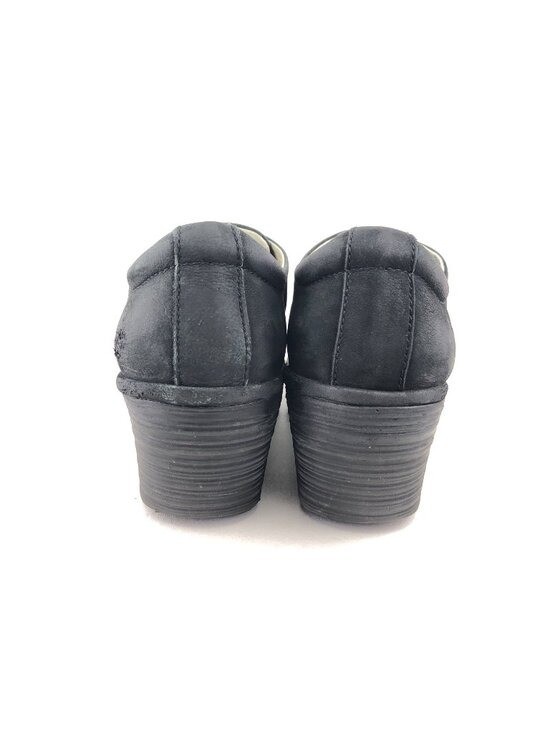 Fly London Yumi Black Suede Leather Wedge Shoes EUR 39 Womens Size 8-8.5