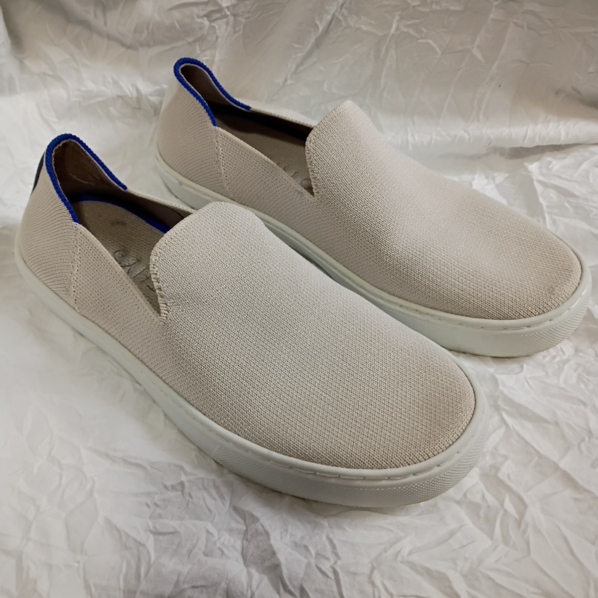 Rothy’s The Original Slip On Sneakers Sz 7 Antique White