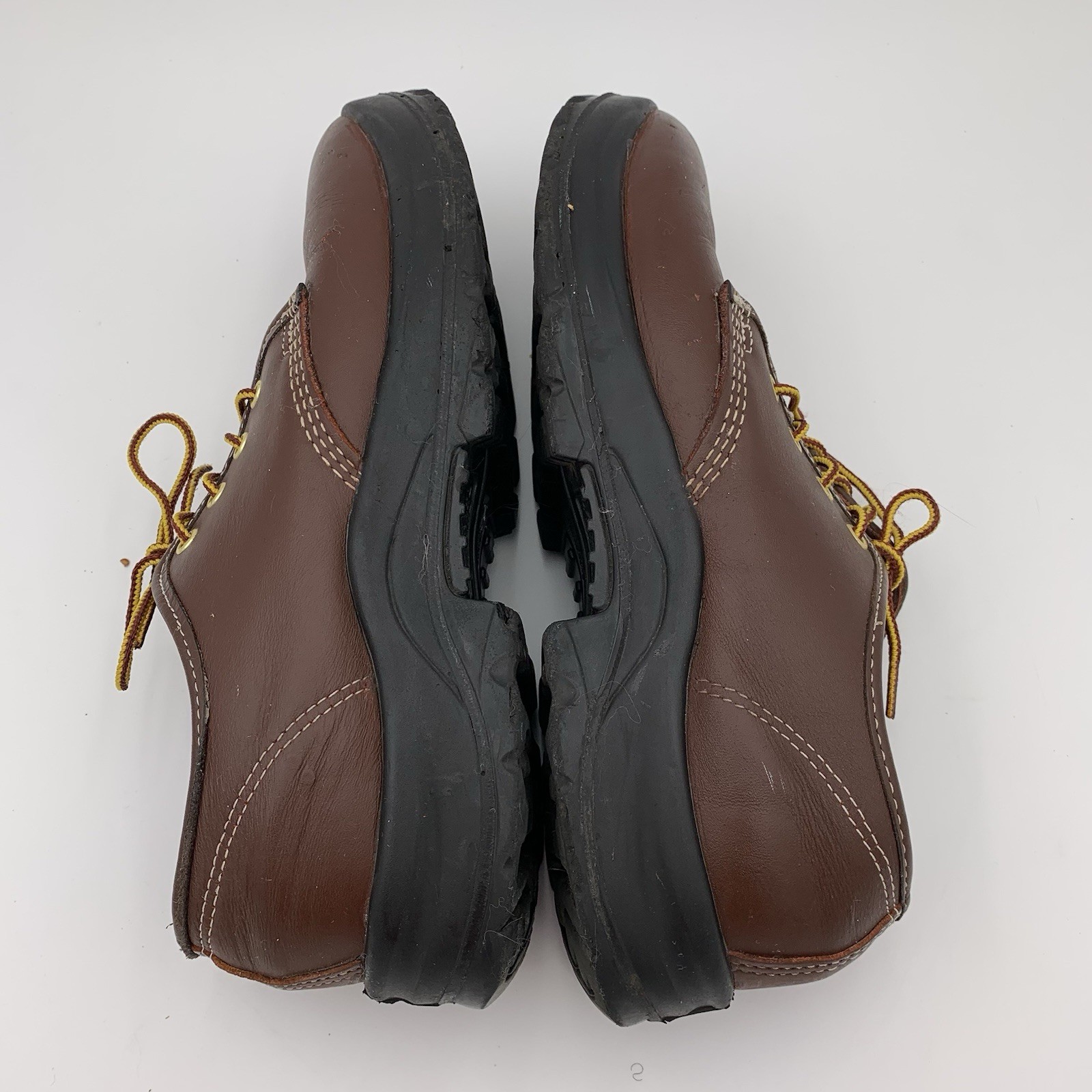Thorogood Oxford Work Shoes Women Sz 9.5 EE Extra Wide Brown Leather Uniform EUC