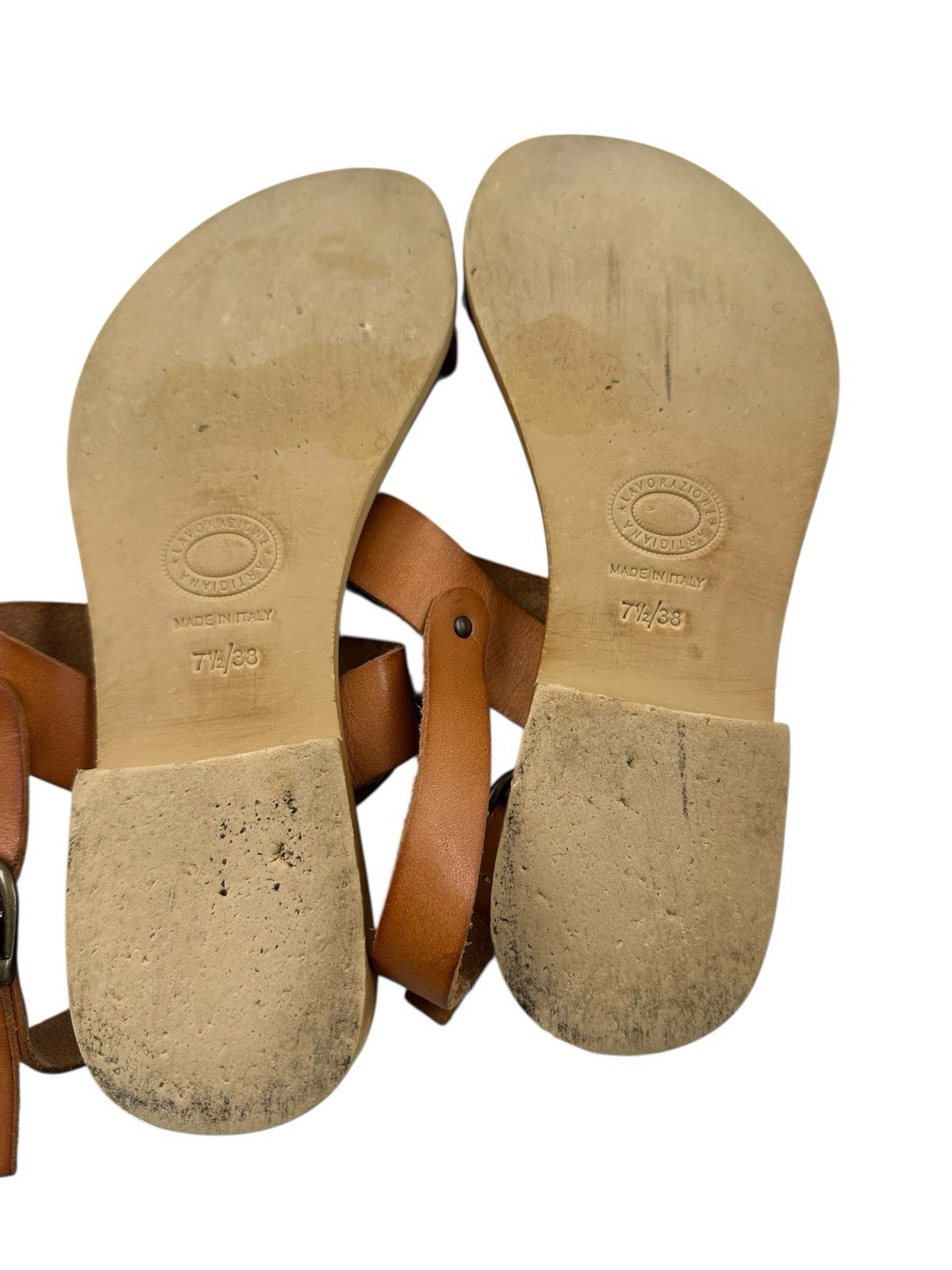 Cocobelle Natural The Kiki Sandal By X The Blonde Abroad 7.5 Handcrafted Italy