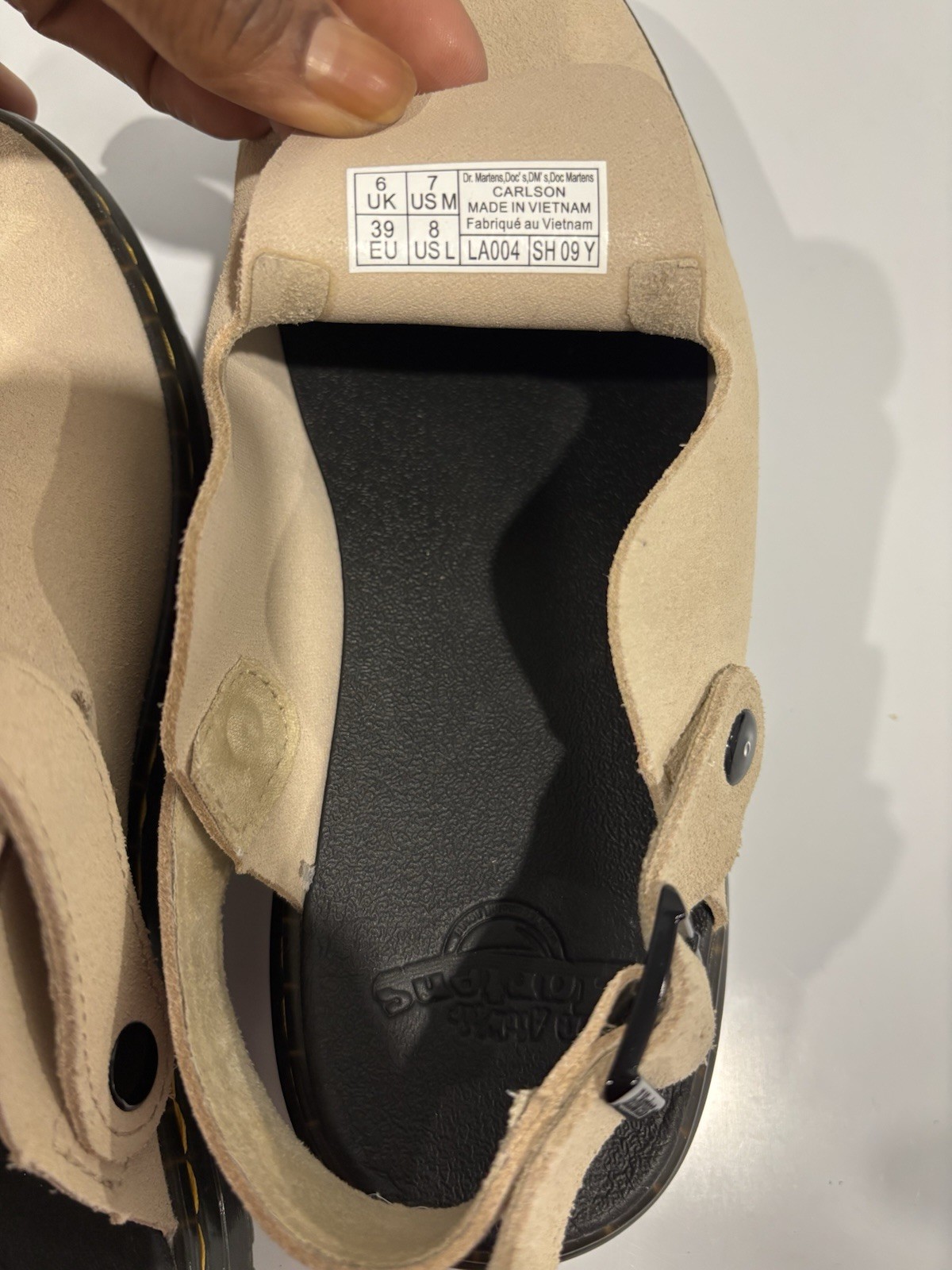 Doc Dr. Martens Carlson Slingback Clogs Mules EU 39 Women’s US 8 UK 6 Warm Sand