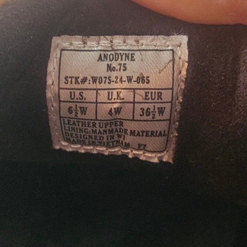 Anodyne No. 75 Women’s Casual Sport Shoes Saddle Brown Diabetic Comfort 6.5W
