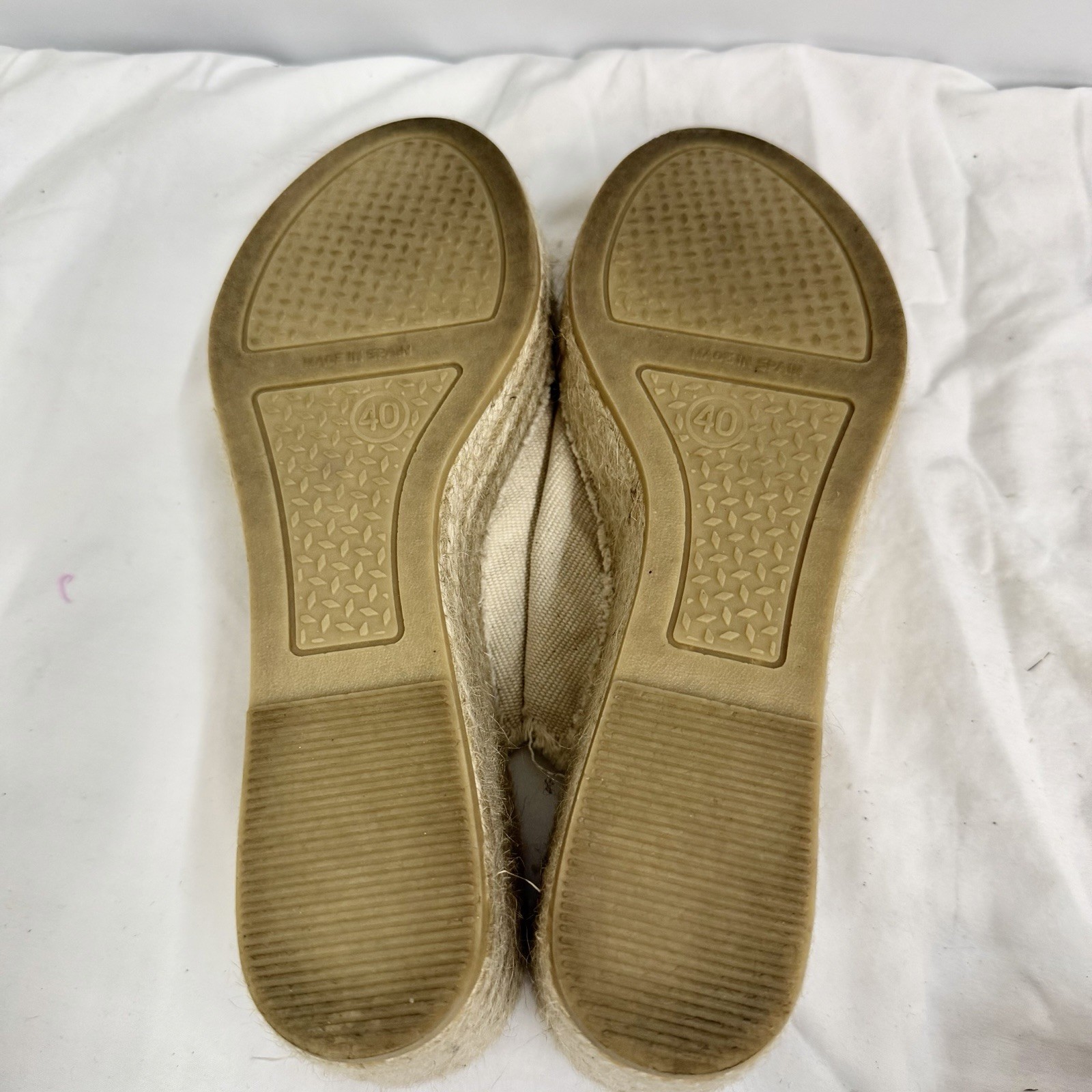 Toni Pons Canvas Espadrille Wedge Mule Slides Women’s EU 40 Made in Spain