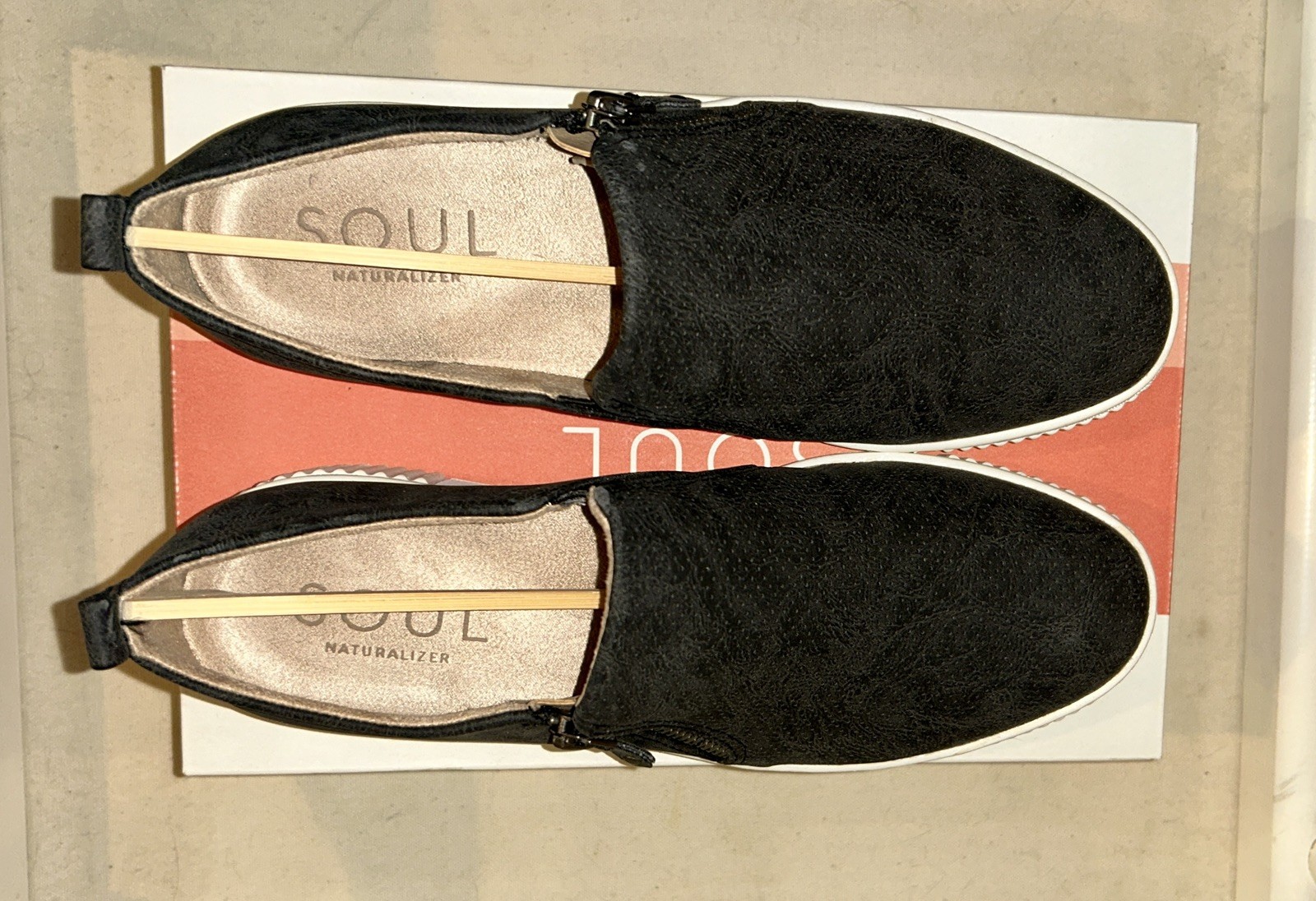 Soul Naturalizer “Turner” Slip-On Sneakers Black Canvas Women’s Size 9M NIB