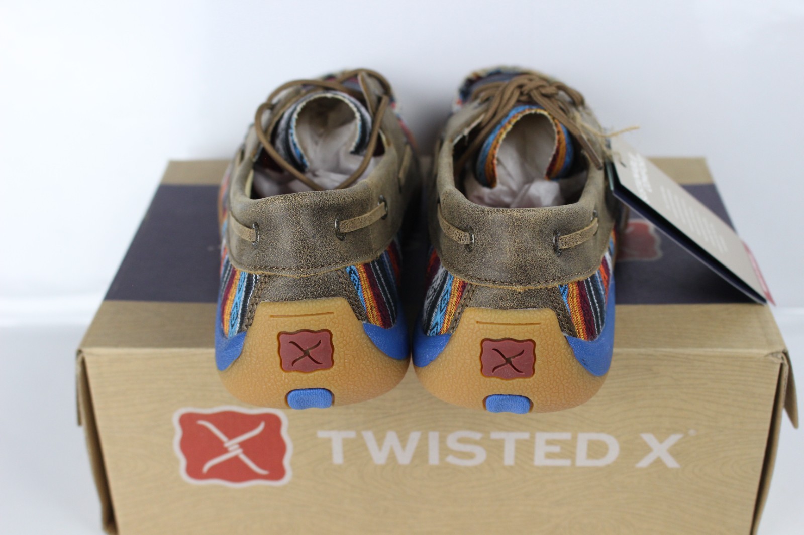 Twisted X Women’s Driving Mocs D Toe Serape Bomber WDM0076