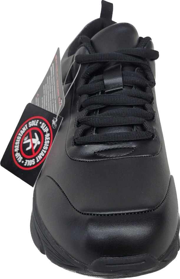 Black Shoes Work Slip Resistant Women Wide Comfort Cushioned Insole MayTall 2601