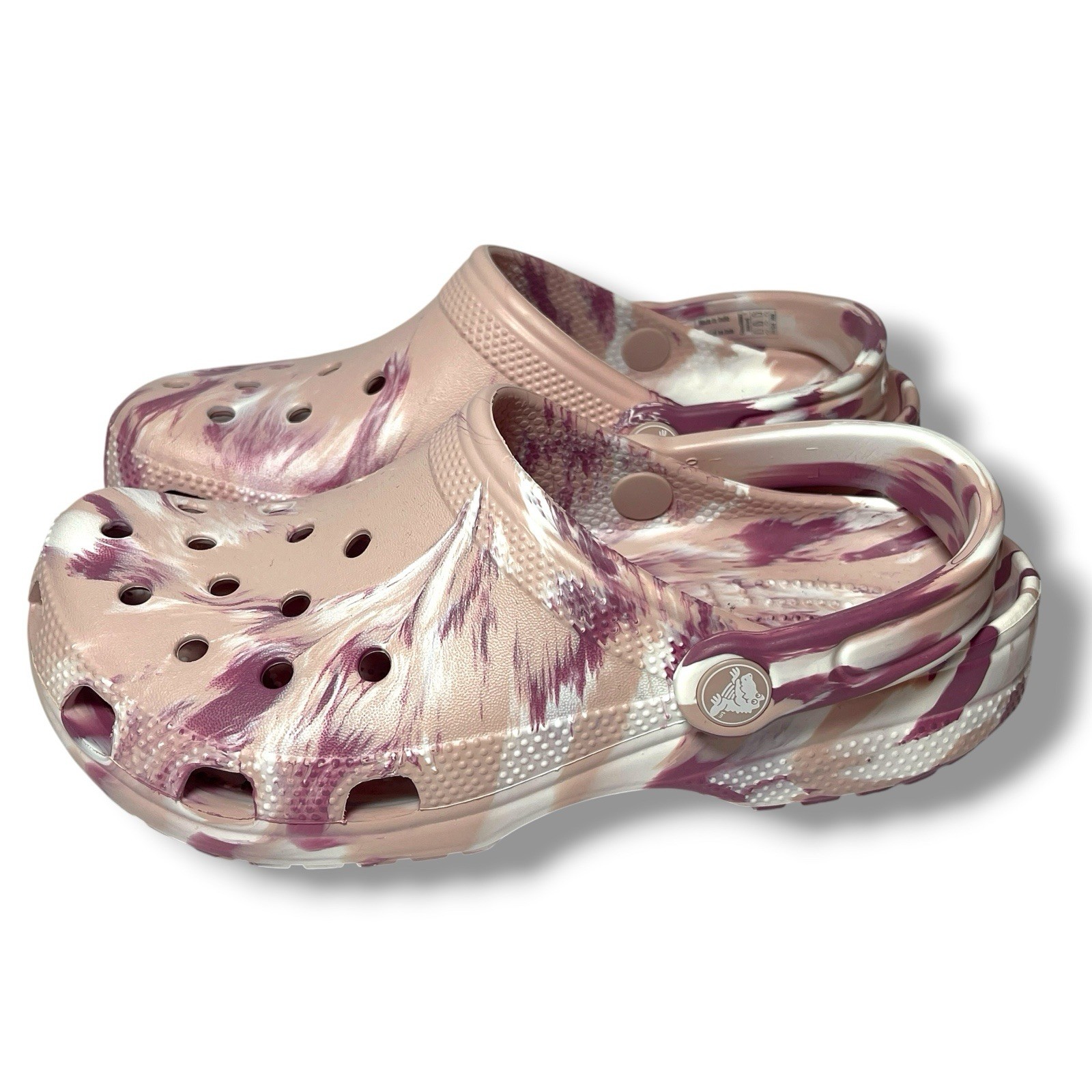 NEW Crocs Classic Pink Marbled Tie-Dye Clog Quartz/Multi Men’s 4, Women’s 6