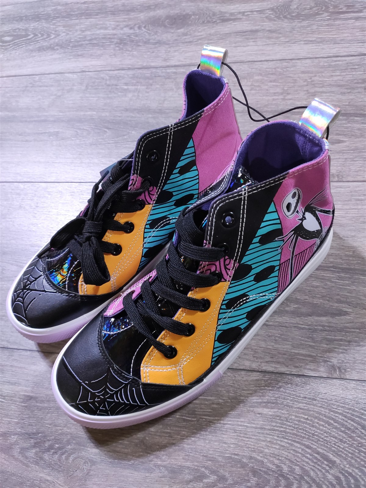 Nightmare Before Christmas Shoes Womens Size 8 White Halloween Sneakers
