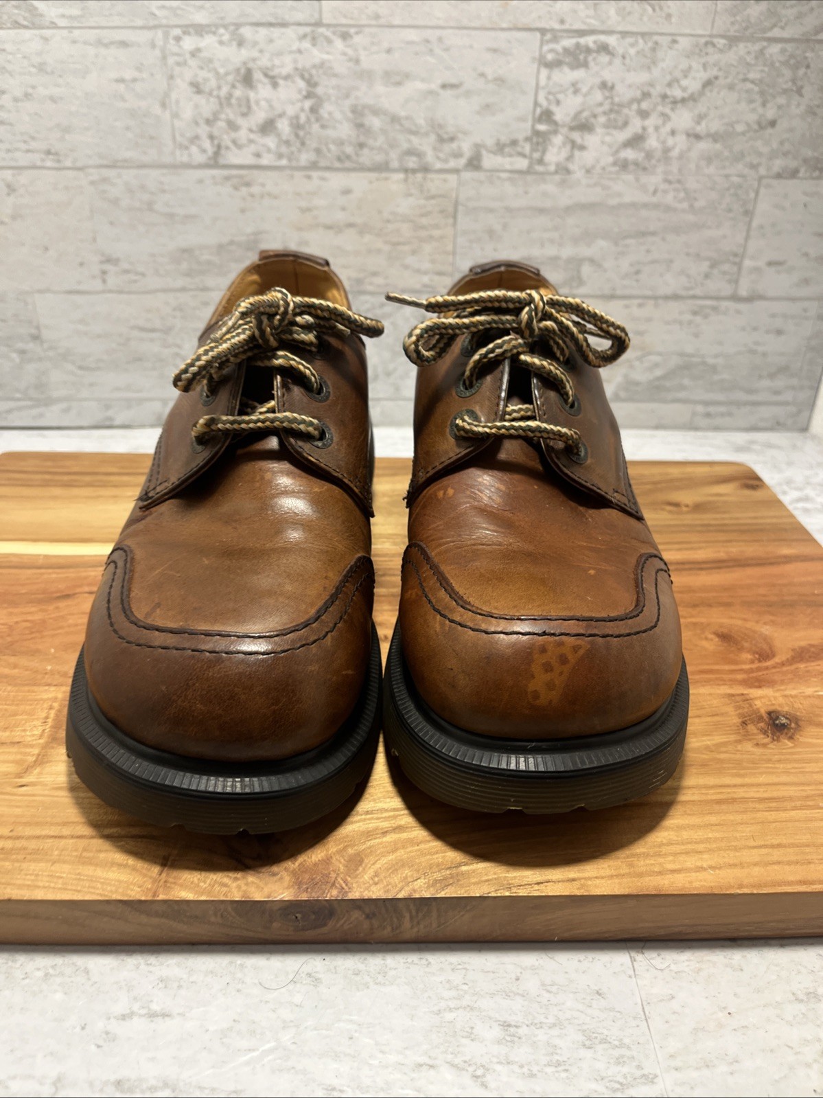 Vtg Doc Martens Shoes UK 6 US 8 Women Leather Y2K England Chunky Platform 8426