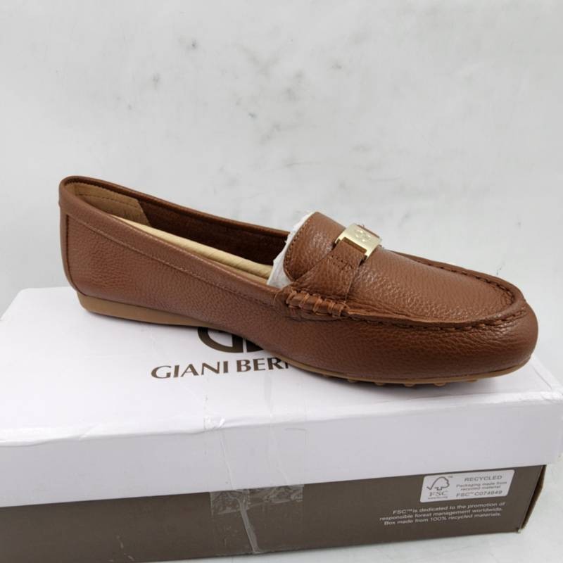 Giani Bernini Dailyn Slip On Driver Loafers Women’s 9M Saddle Brown Leather
