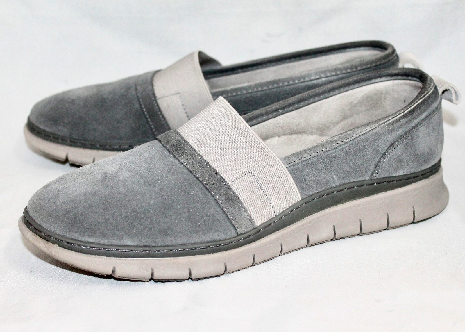 VIONIC Kristi Suede Slip Ons Wo’s 8.5M Eu 40 Gray