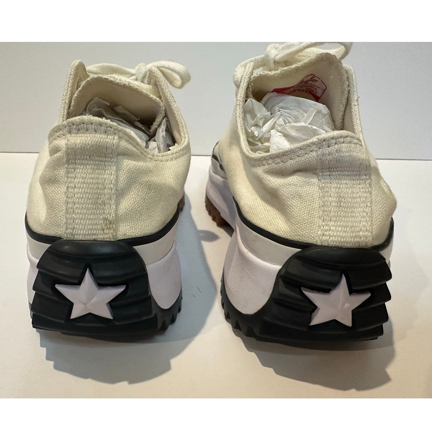 Converse Run Star Hike Platform Sneakers Women’s 9 White Chunky Lug Sole Shoes