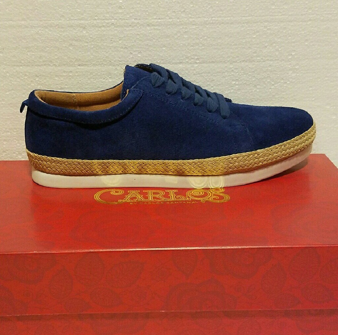Carlos By Carlos Santana Blue Suede Espadrille Shoes Sz10