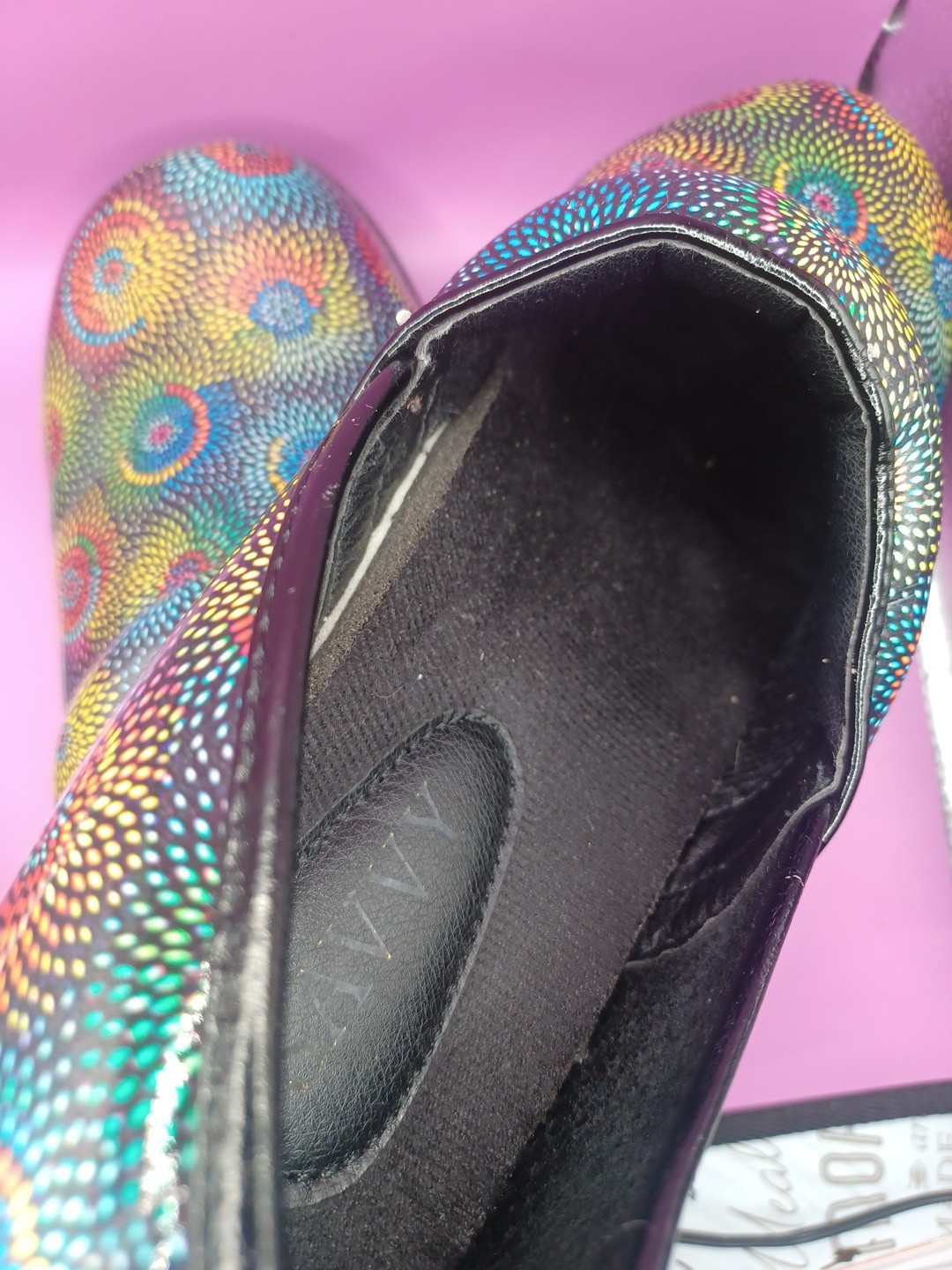 SAVVY BRANDY WOMEN’S NURSING SLIP RESISTANT CLOGS SHOES Sz 8 Fireworks