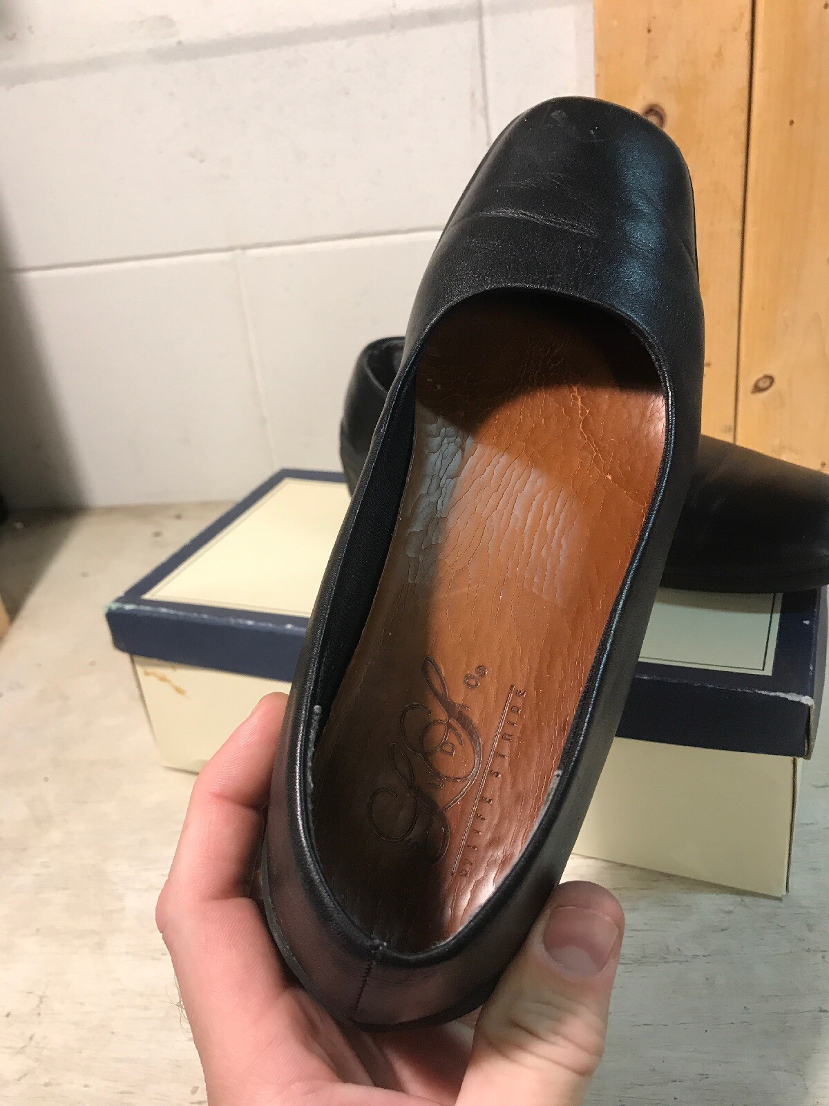 Women’s Size 8 Black Leather Shoes Activewear Life Stride Studio