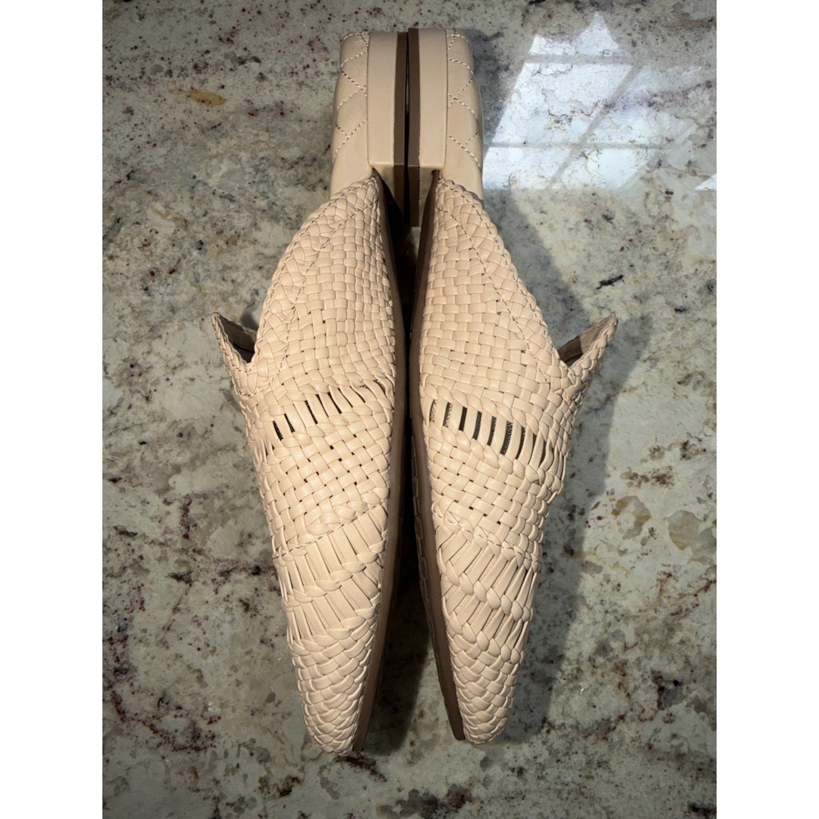 New! Birdies $150 Women’s The Dove Woven Slip-On Mule in Tan 7.5 NWOT
