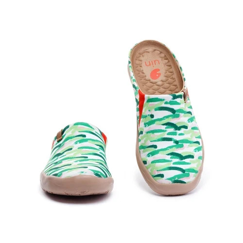 Women Size 5-12 UIN Slip On Comfort Shoes “Van Gogh Wheatfield With Cypresses V2