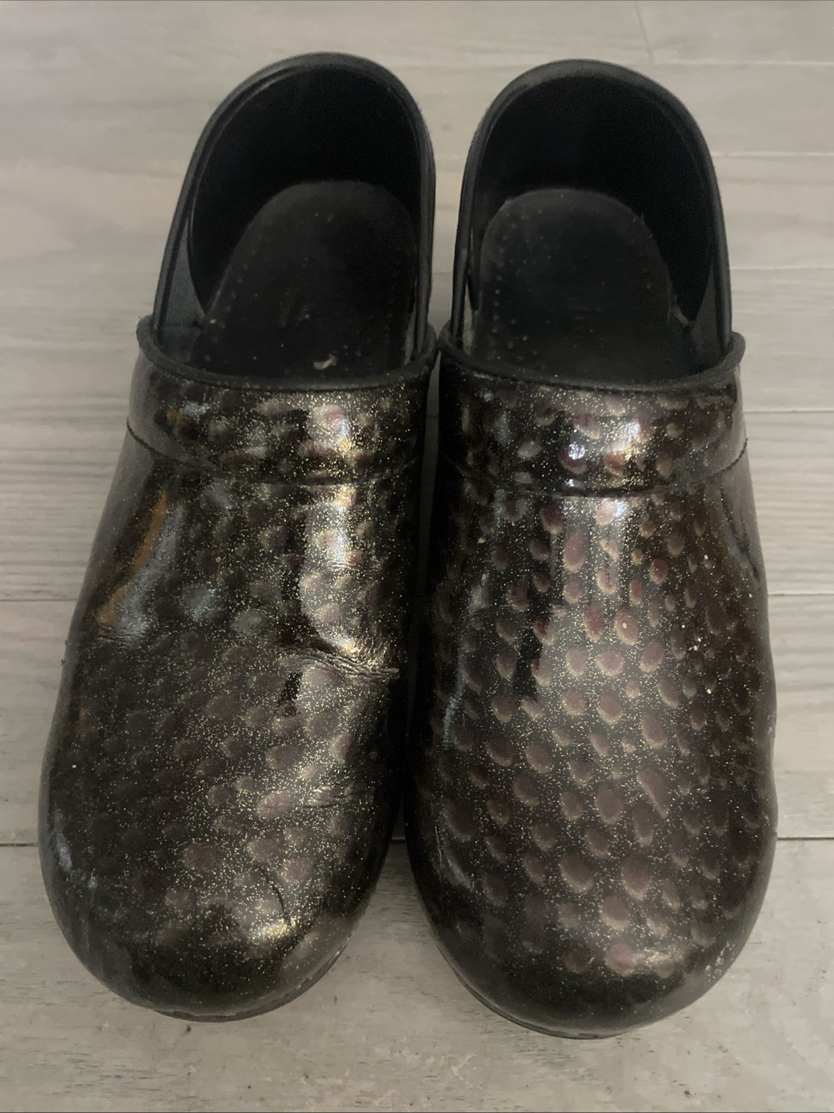 Sanita Women’s Clog Shoes Size 39 Peacock Design