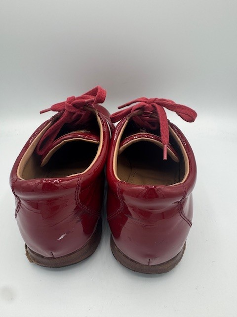 Bally Red Patent Leather Francisa Sneakers US 7.5 / EU 38