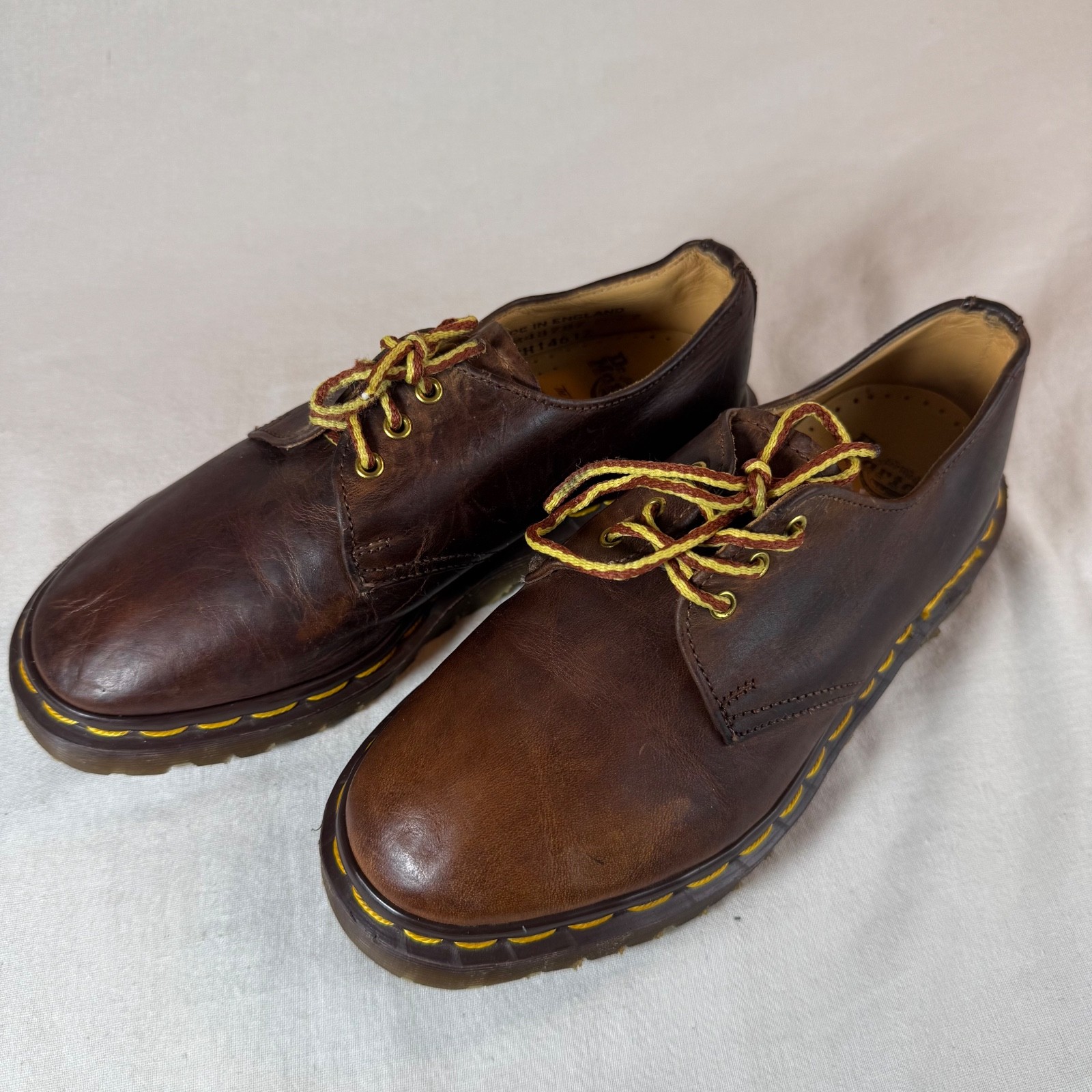 DR. MARTENS RARE VINTAGE MADE IN ENGLAND OXFORDS 1461 WOMENS UK SIZE 2 US 4 1G