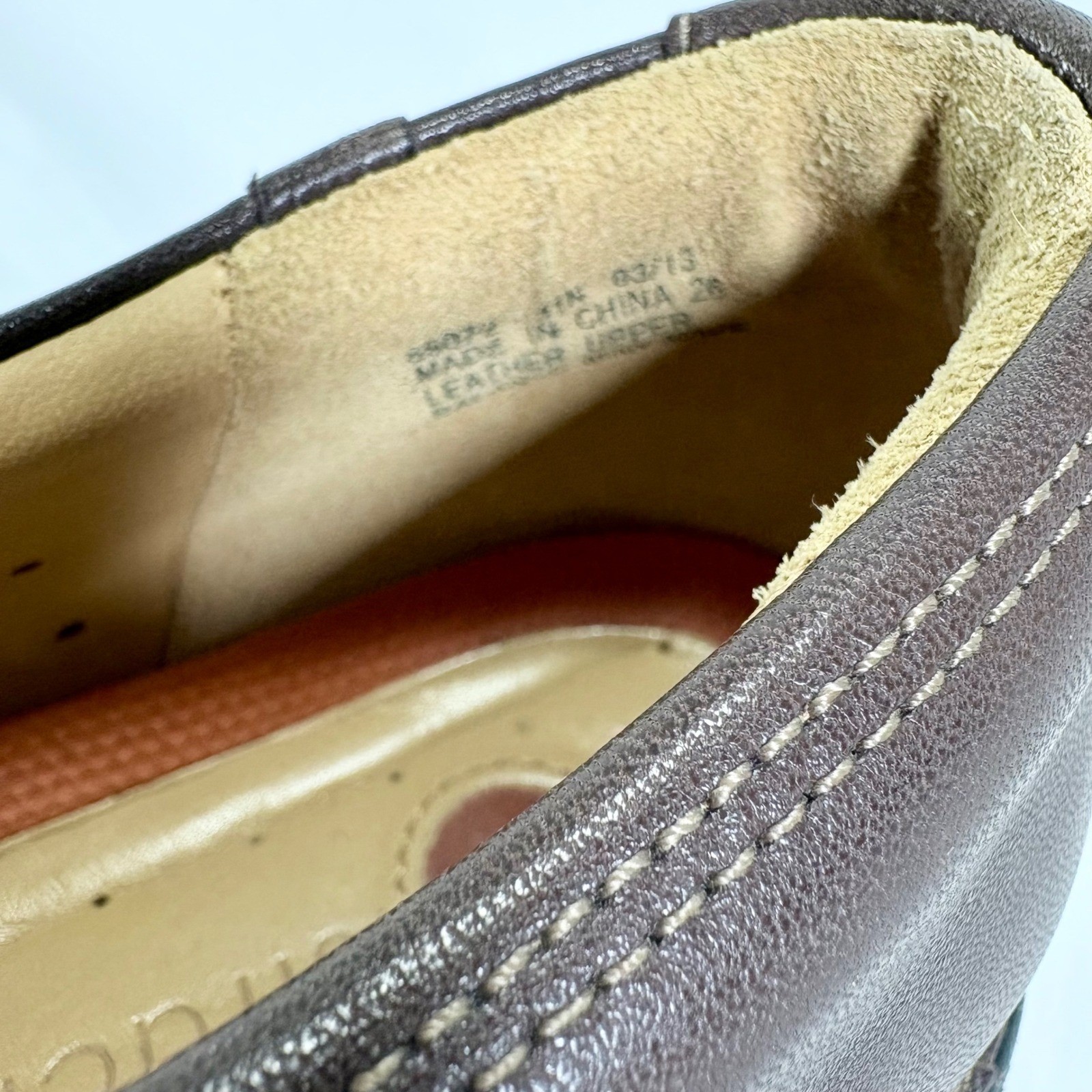 Clarks Unstructured Un Loop Loafers Dark Brown Leather Slip On Shoes Women 11