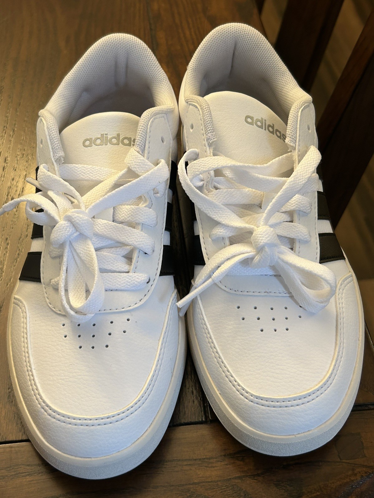 New Women Adidas Grand Court White Black Trainers Sneakers Shoes Size 6