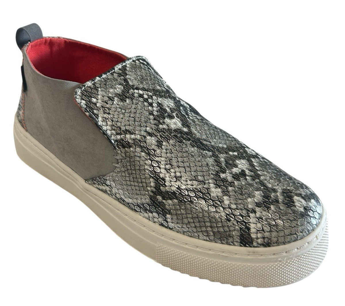 Hey Dude Peyton Women’s Size 9 Snake Grey Metallic Slip-On Ankle Comfort Shoes