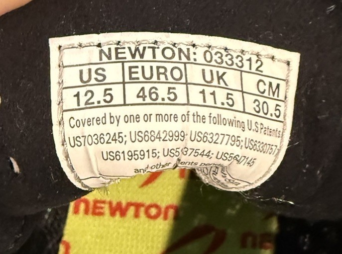 Newton MV2 Shoes Size 12.5 Athletic Running Shoes Black Green Laces