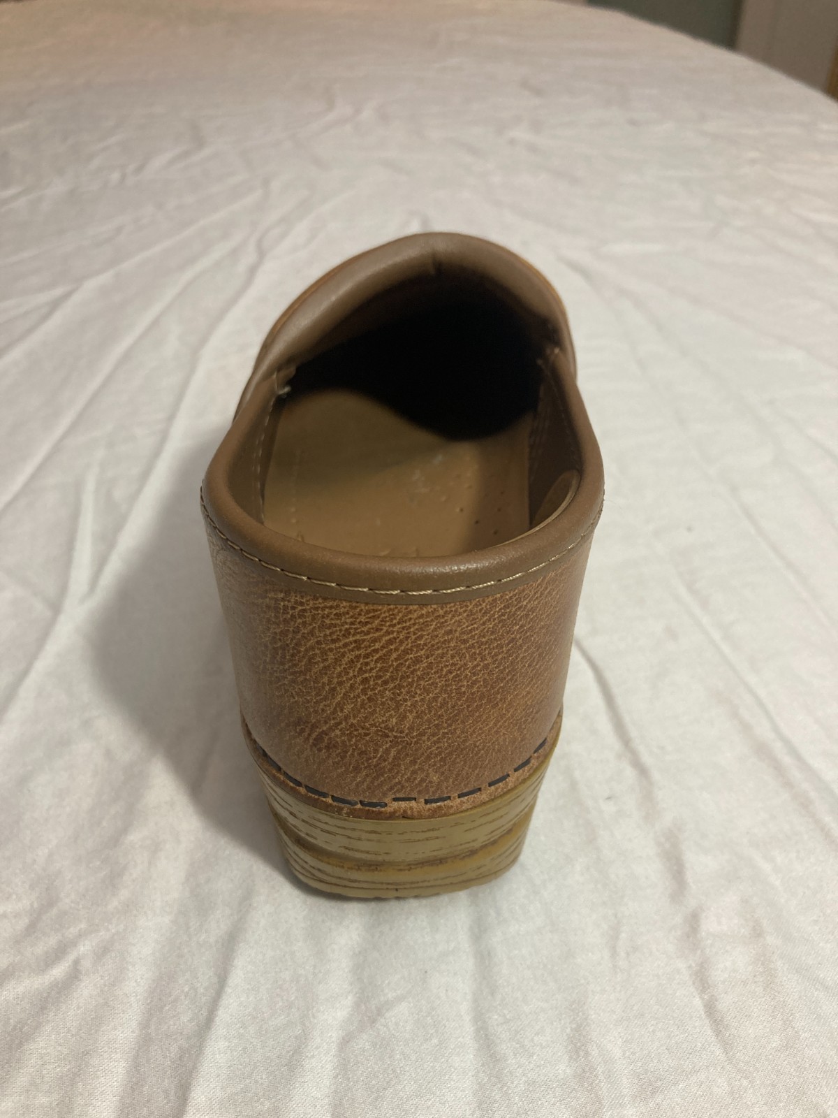 Dansko Honey Tan Leather Clogs Nonslip Professional Nurse US 7.5 – 8 EU 38