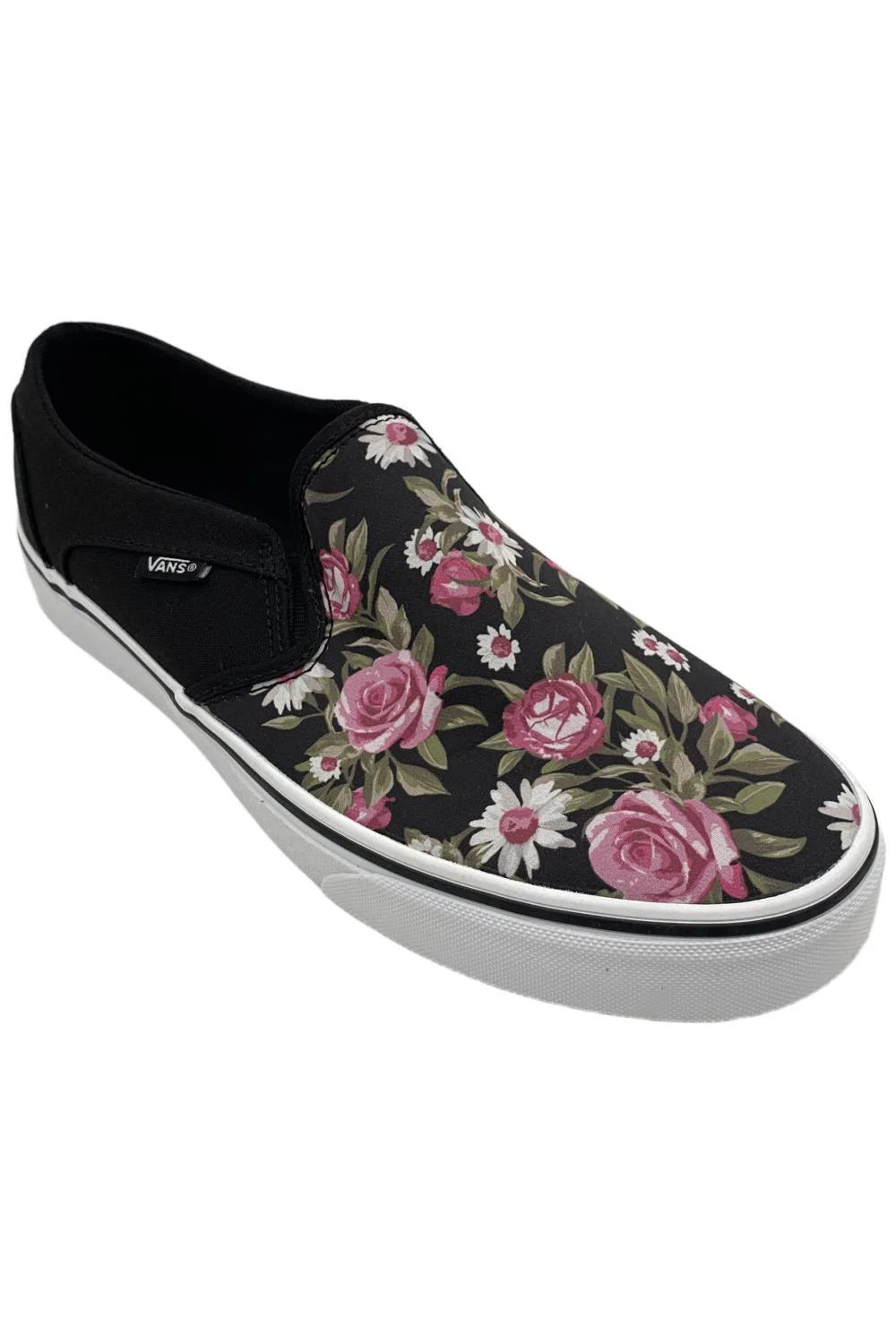 Vans Kid’s Boy Asher Deluxe Slip-On Sneaker Black/Floral