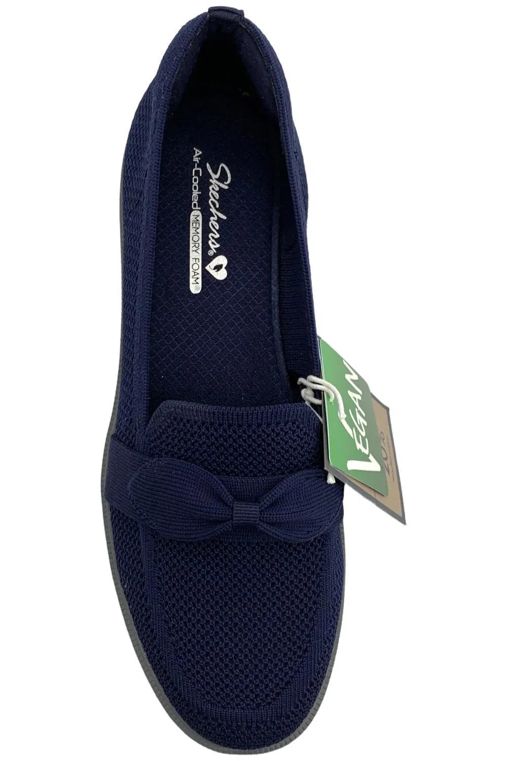 Skechers Cleo Recycled Washable Vegan Knit Loafers – Taylor-Navy-8M A658981 NEW