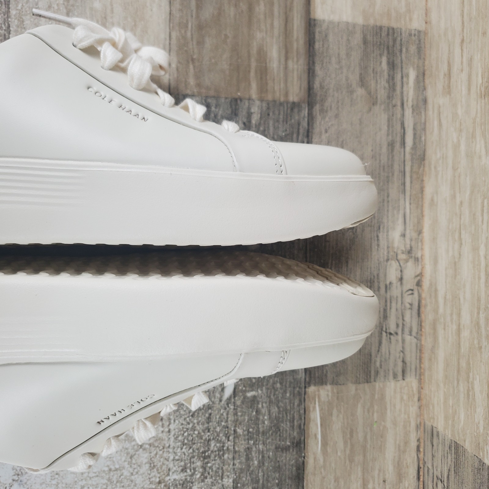 Cole Haan Grand Crosscourt Joy Womens Shoes Sz 8 B White Leather Slip On Sneaker