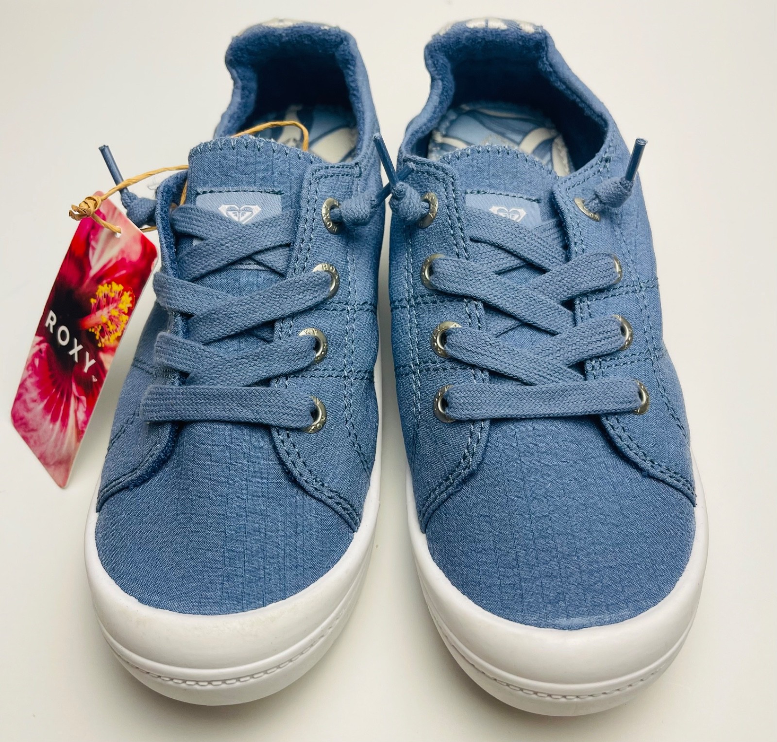 Women’s ROXY Bayshore Plus Lace-Up Sneaker shoe 6 8 9.5 solid dark blue $50