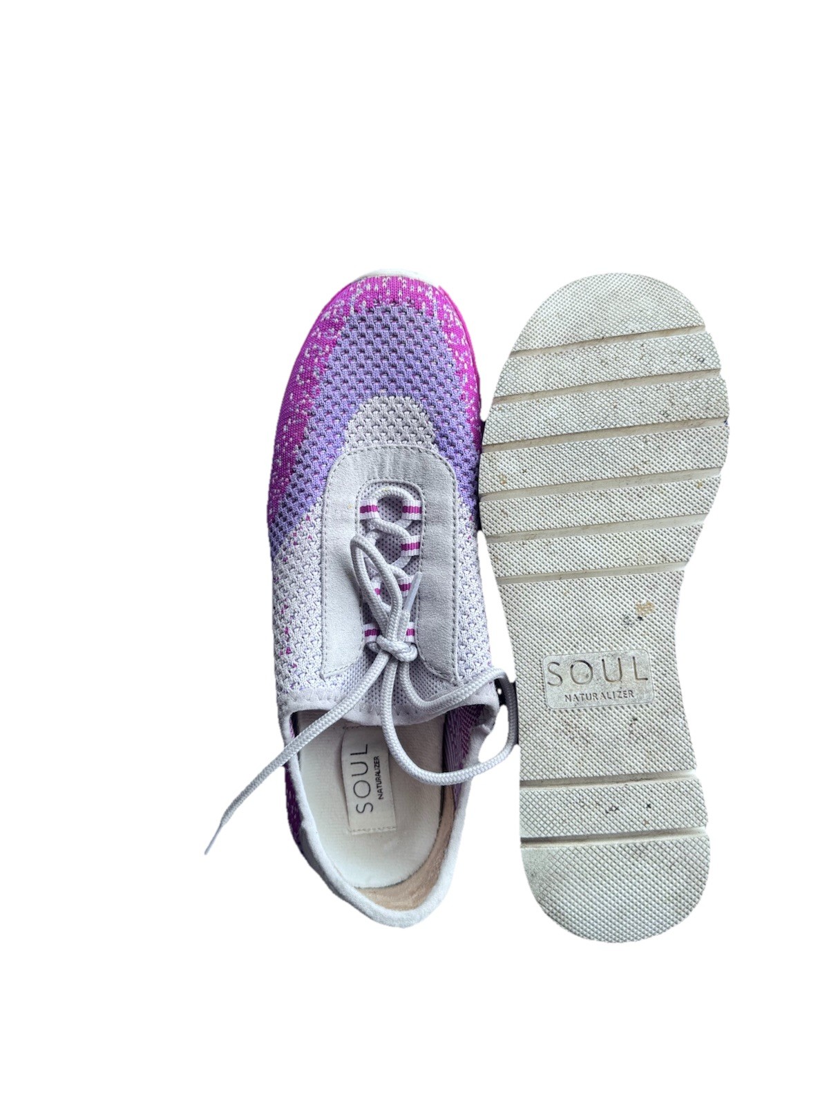 SOUL NATURALIZER Charlie-Knit Slip-on Sneakers Pink Ombré Size 8W Comfort