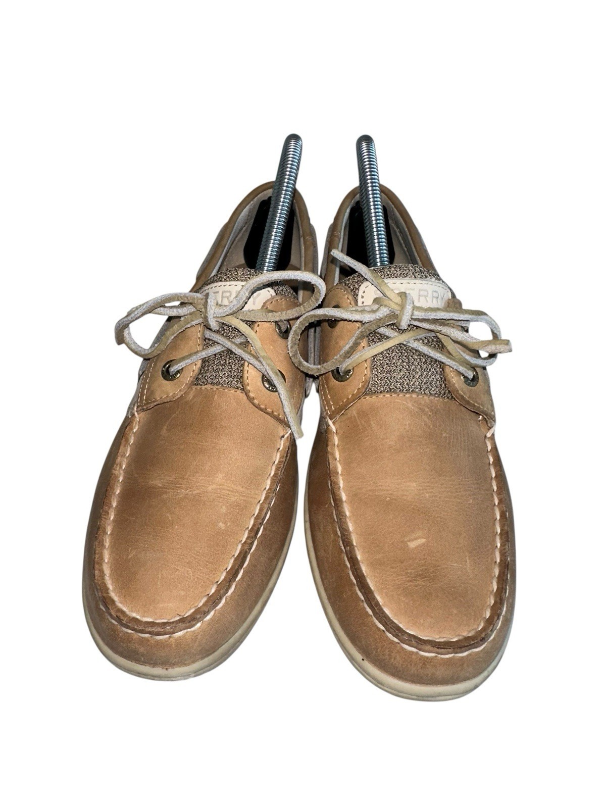 SPERRY Top Sider Women’s Size 9 Koifish 2 Eye Boat Shoe Linen/Oat ST95589