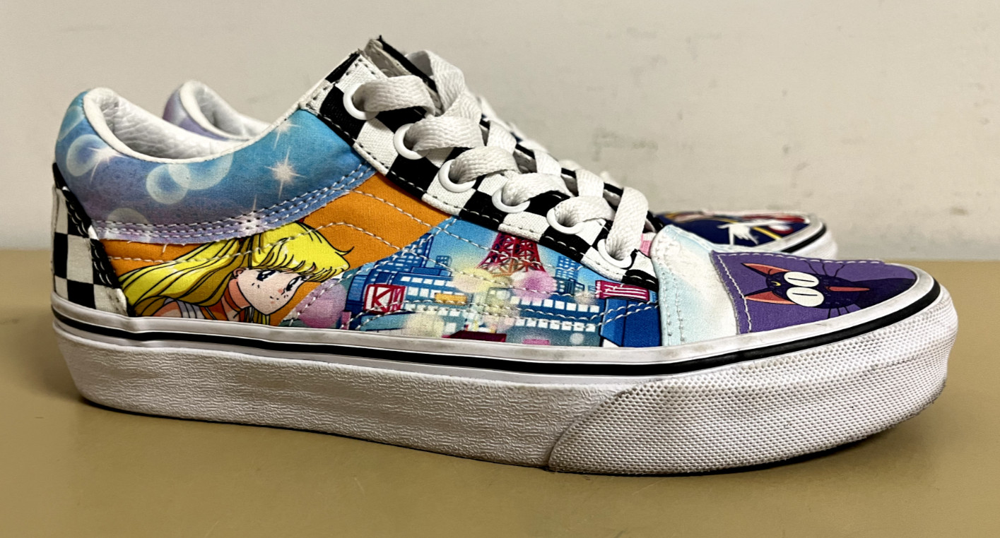 VANS Sailor Moon Old Skool Pretty Guardians Patchwork Low-top Shoes W 6.5 M 5