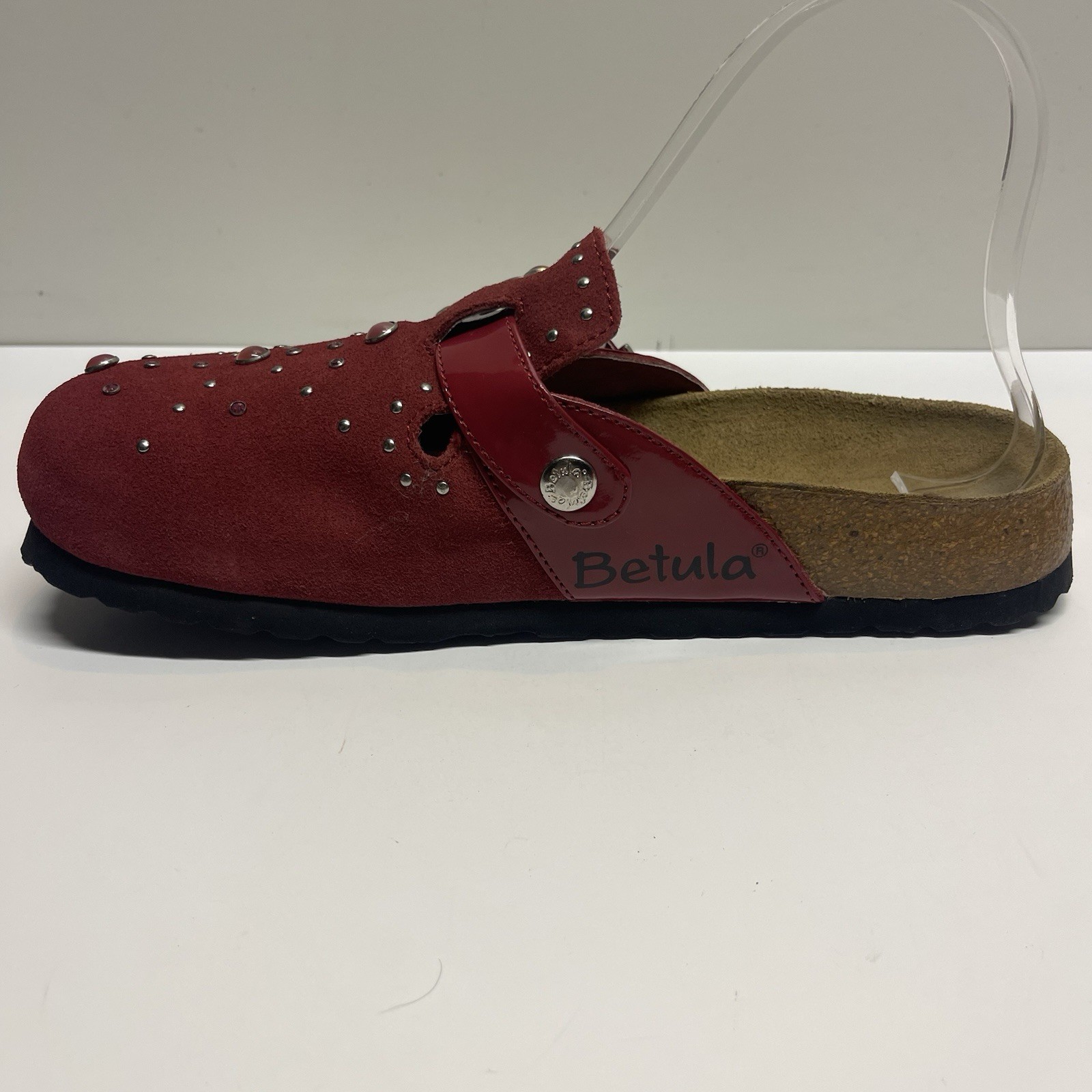 Betula Birkenstock Rocko Cranberry Womens 7 Bejeweled NIB