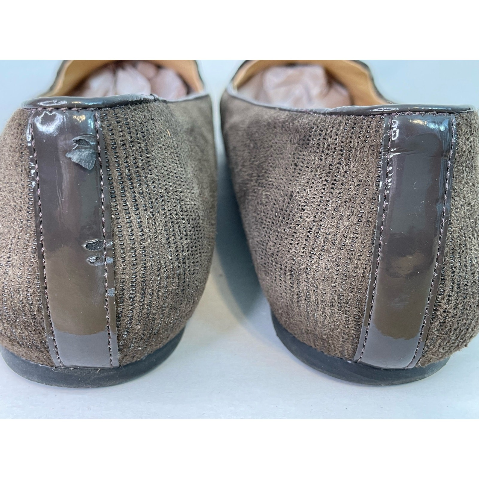 Nurture Loafers Size 10M Brown Leather Bow Tie Slip On Comfort Officecore NWOT