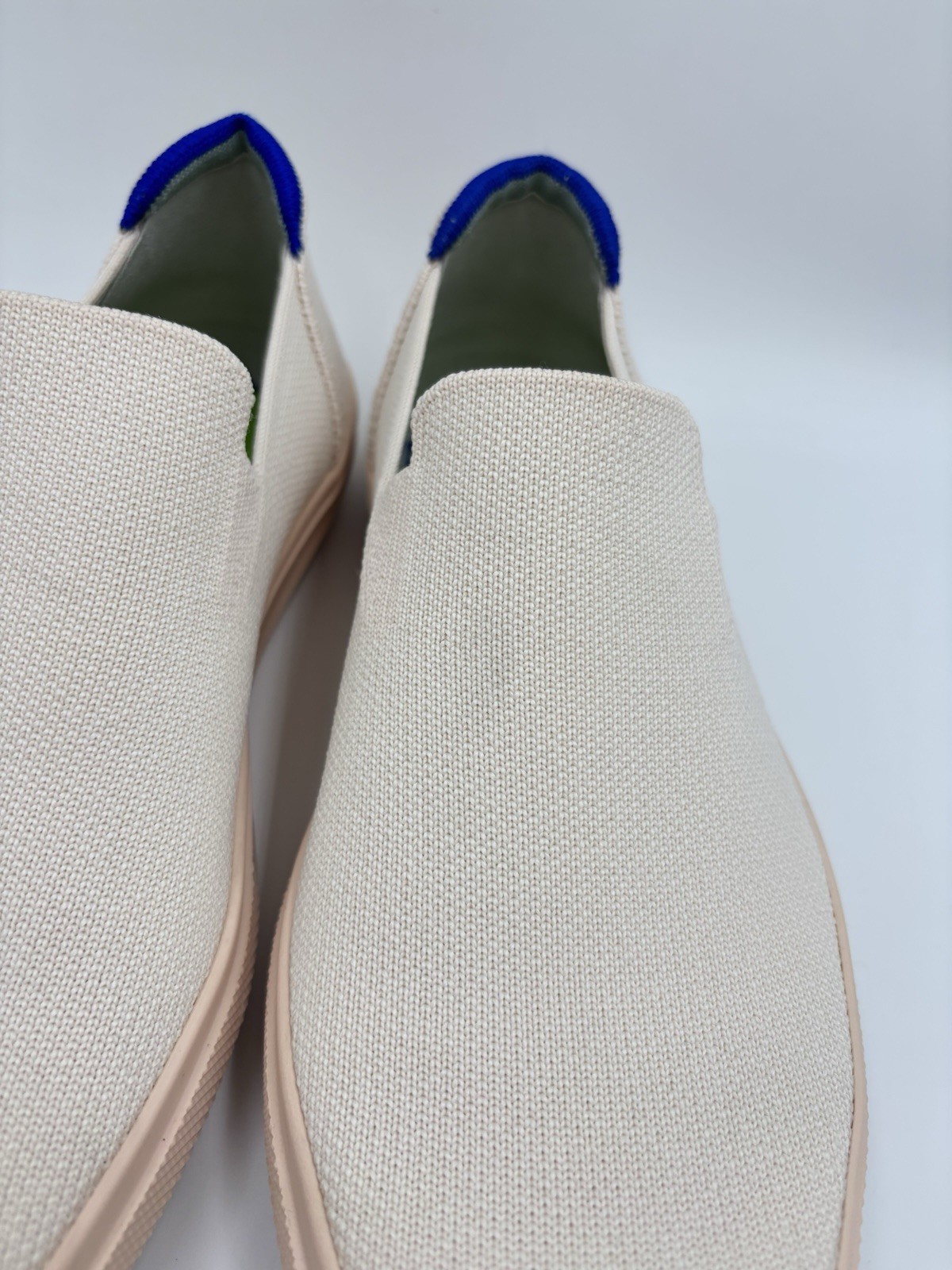 Rothy’s The City Slip On Sneakers Soft Nude Blush Womens Size 7 Casual Shoe