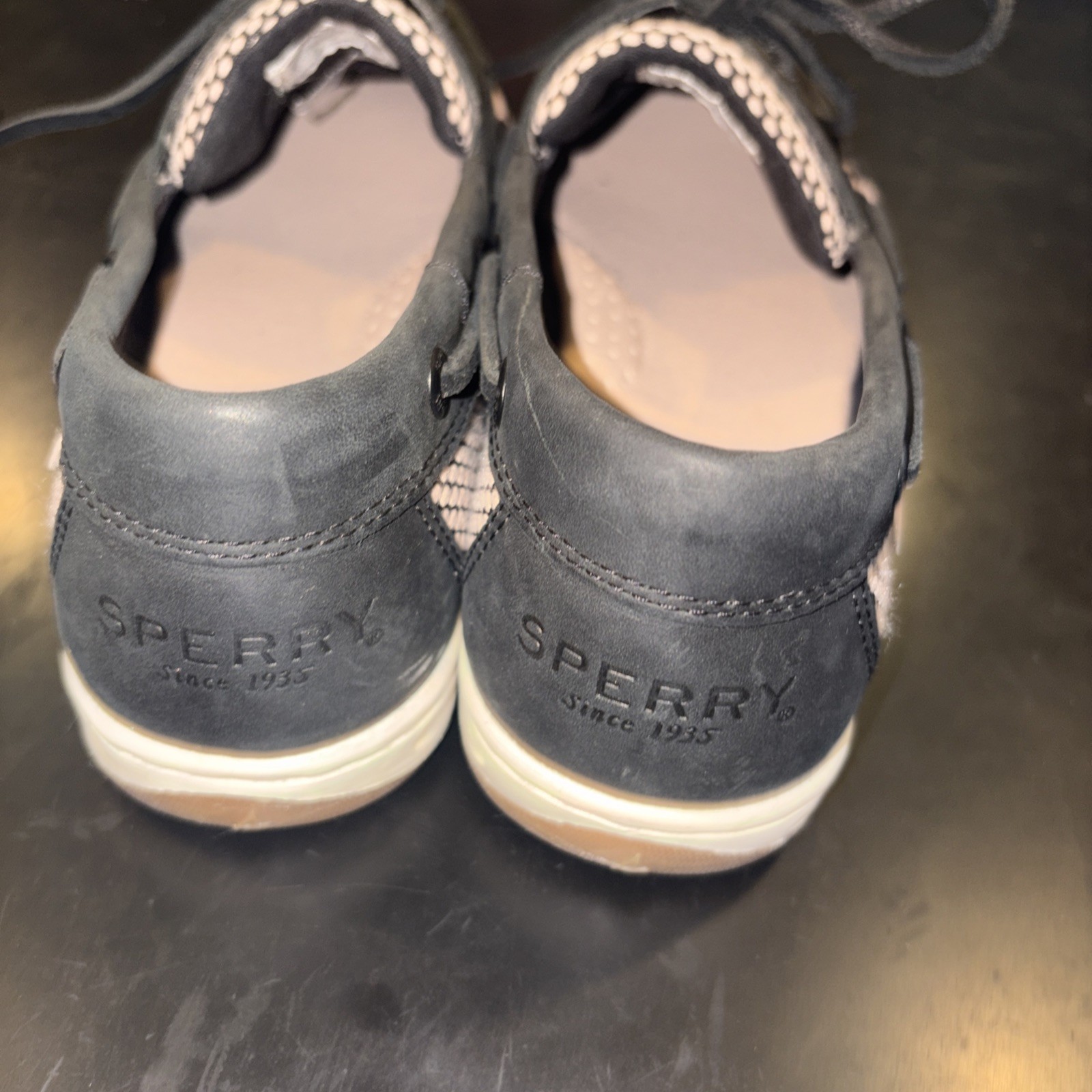 Women’s Sperry Koifish Mesh in Pink And Black Size 8 Preppy Weekend Travel
