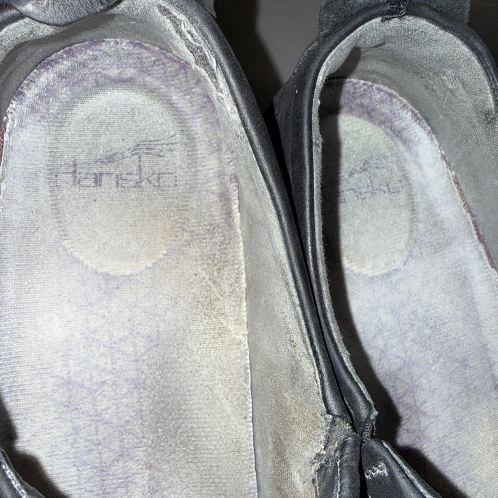 Women’s Dansko Black Nubuck Leather Patti Slip On Shoes Vibrant Soles 39